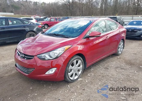 2013 Hyundai Elantra Limited z USA, uszkodzony, nr VIN KMHDH4AE1DU736077